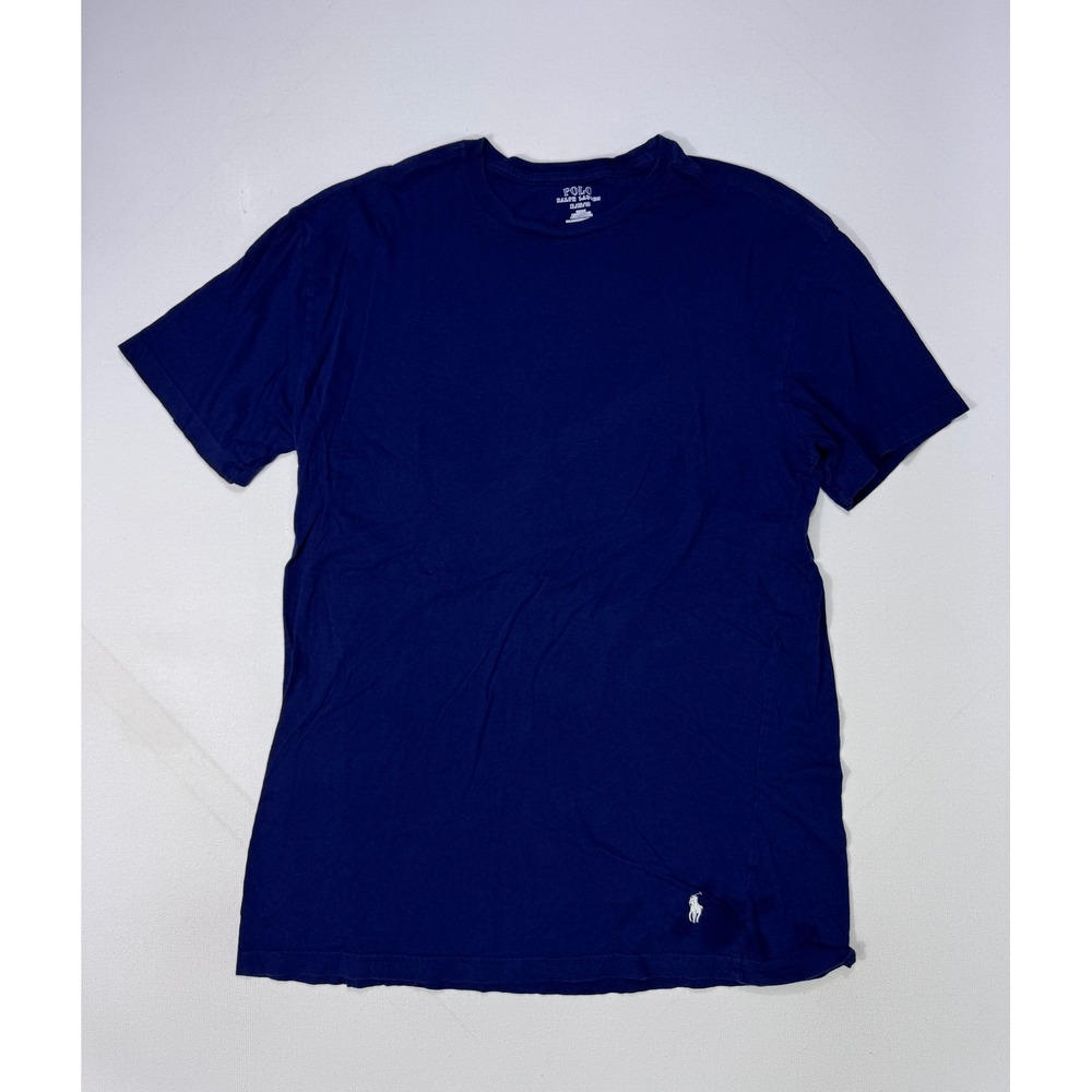 Polo Ralph Lauren Mens XL Slim Fit Cotton T-Shirt Navy Blue Short Sleeve